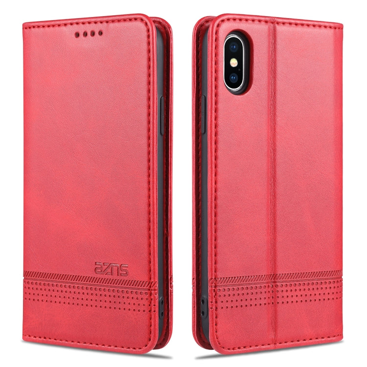 iPhone X/XS Leather Wallet Case with Card Holder & Magnetic Closure
