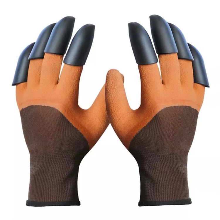 Multipurpose Digging Gloves with Claws for Gardening and Planting - Durable Latex and ABS Material