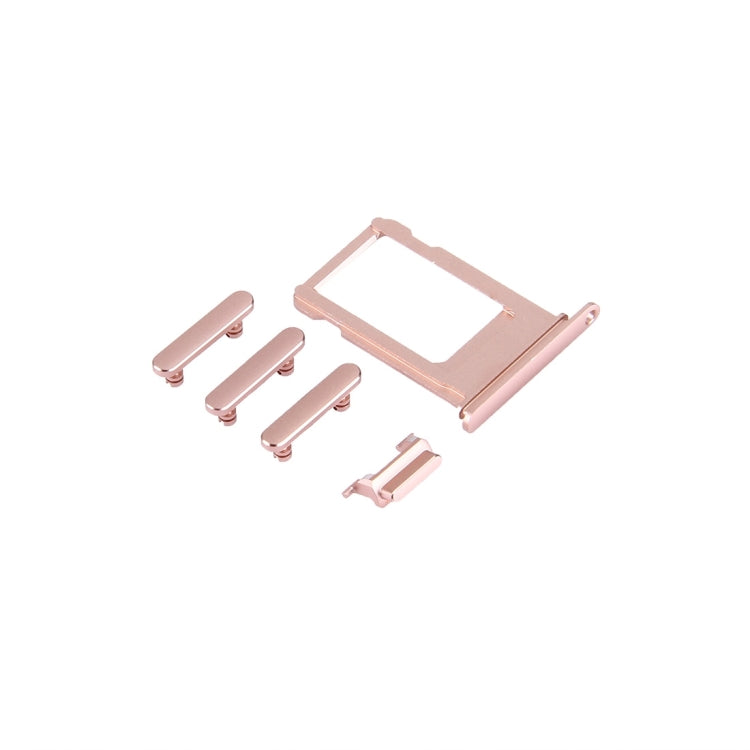 iPhone 7 Replacement Key Set: Card Tray, Volume Control, Power Button & Mute Switch (Rose Gold)