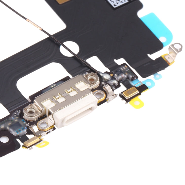 Original iPhone 7 Charging Port Flex Cable Ribbon Replacement (White) - Compatible & Tested Quality