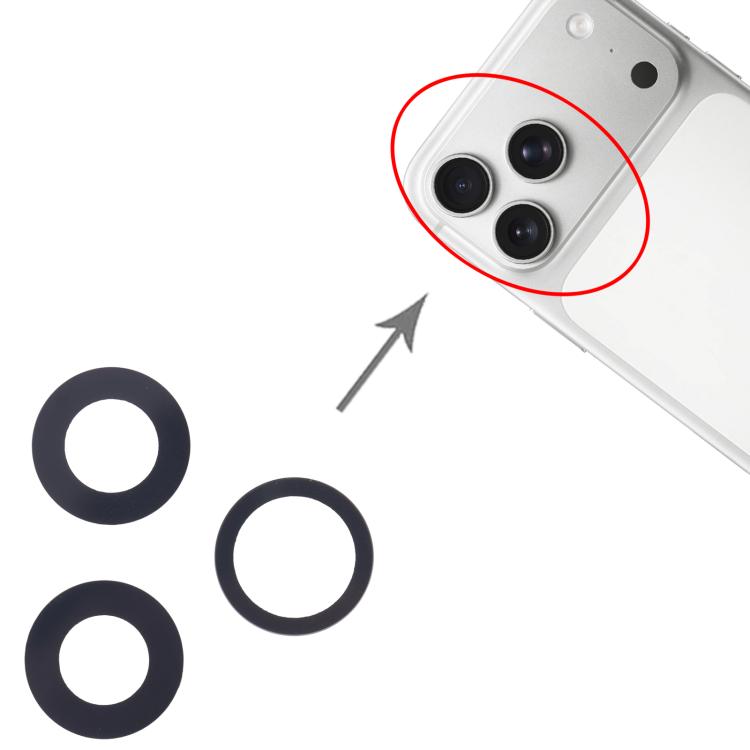 iPhone 17 Pro Replacement Back Camera Lens Set - Compatible, Checked, Professional Installation Recommended