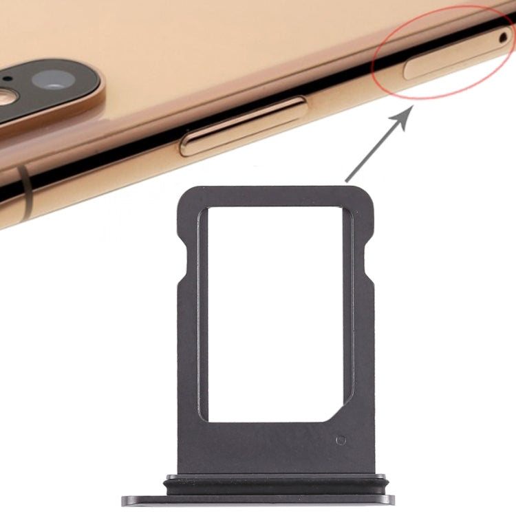 Black SIM Card Tray for iPhone XS (Single SIM Version) - Replacement Part for Faulty Trays
