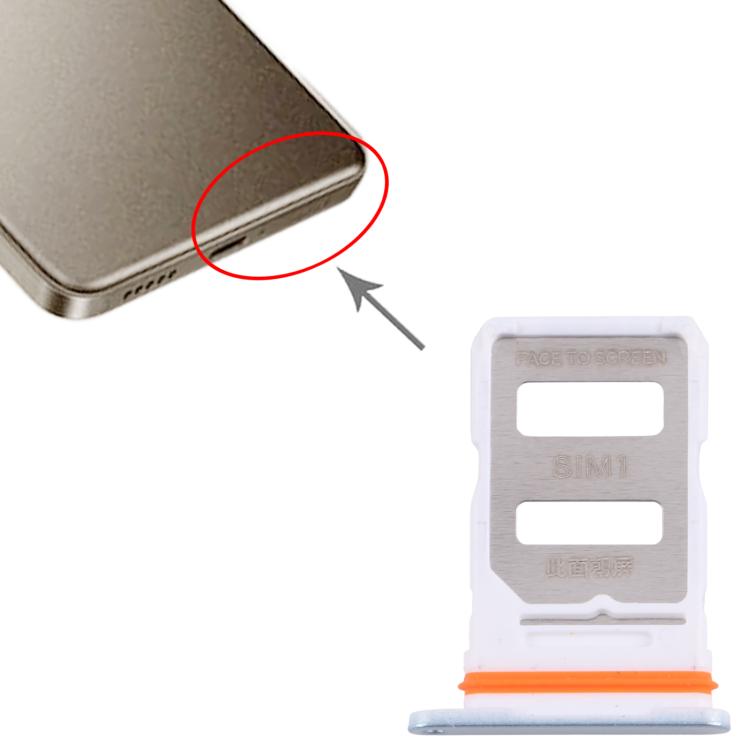 10pcs Original SIM Card Tray Set for Xiaomi Redmi Turbo 4 - Replacement SIM Trays (Blue)