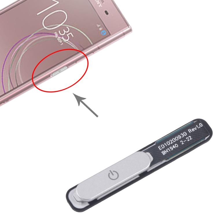 Replacement Fingerprint Control Button for Sony Xperia XZ1 (Silver) - Perfect Fit & Quality Checked