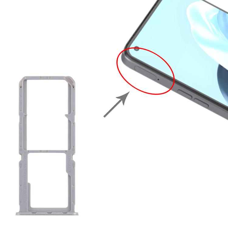 Original OPPO Reno7 4G CPH2363 SIM Card Tray & Micro SD Card Tray Set (10pcs, Green) - Replacement Parts