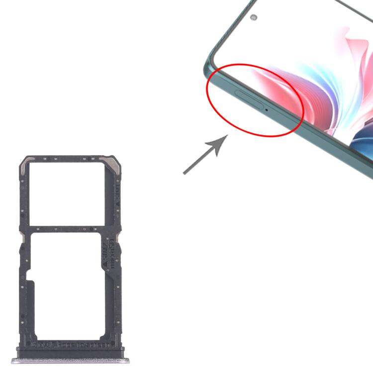 Original OPPO F25 Pro SIM Card Tray & Micro SD Card Tray (10pcs, Pink) - Replacement Parts for Your Phone
