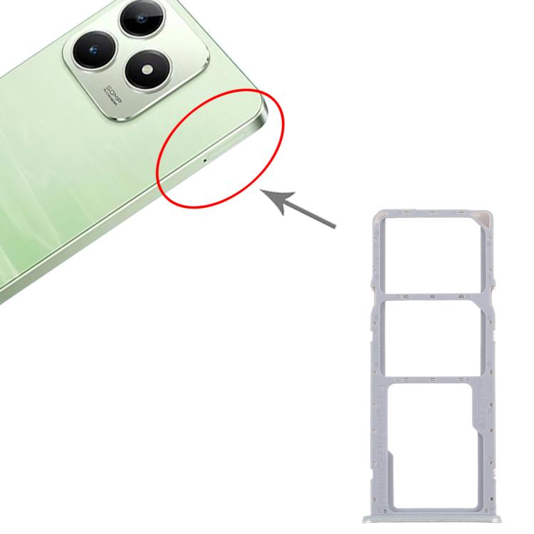 Original SIM Card Tray Set for Realme C63 4G - 10pcs Including SIM & Micro SD Card Trays (Green)