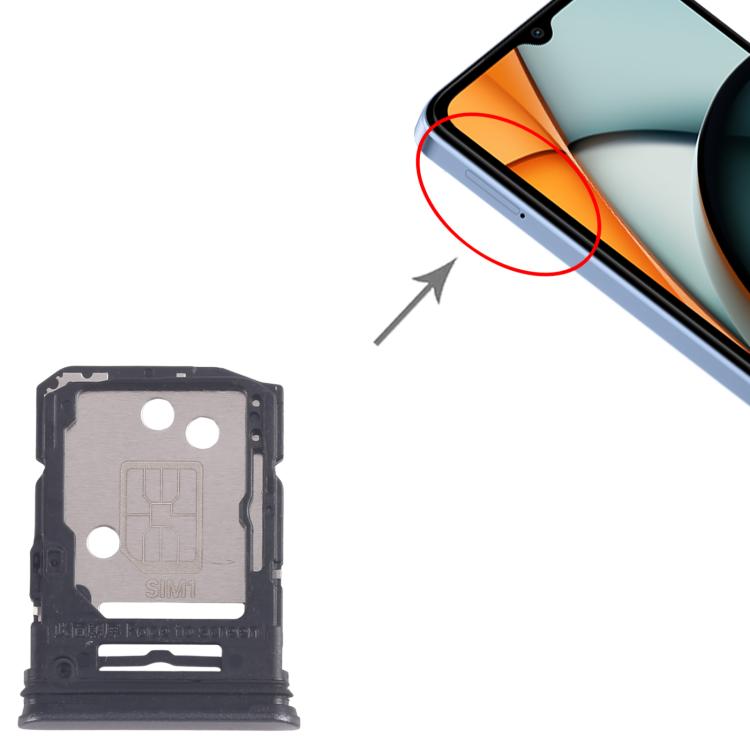 Xiaomi Redmi A3 4G SIM Card Tray Replacement - 10pcs Black SIM Card Trays for Perfect Fit & Functionality