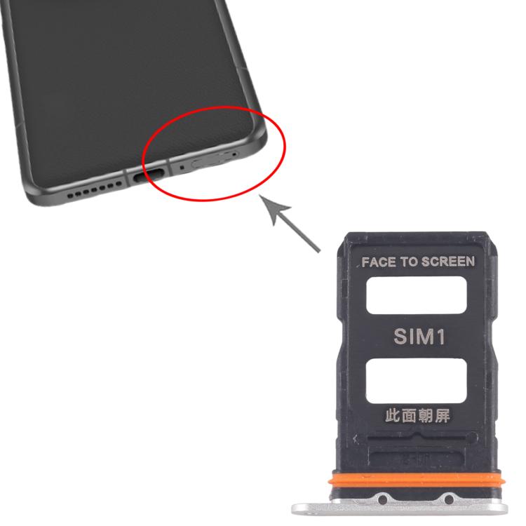 Xiaomi 14 Ultra SIM Card Tray Set - 10pcs Replacement SIM Card Trays (Silver) for Perfect Compatibility