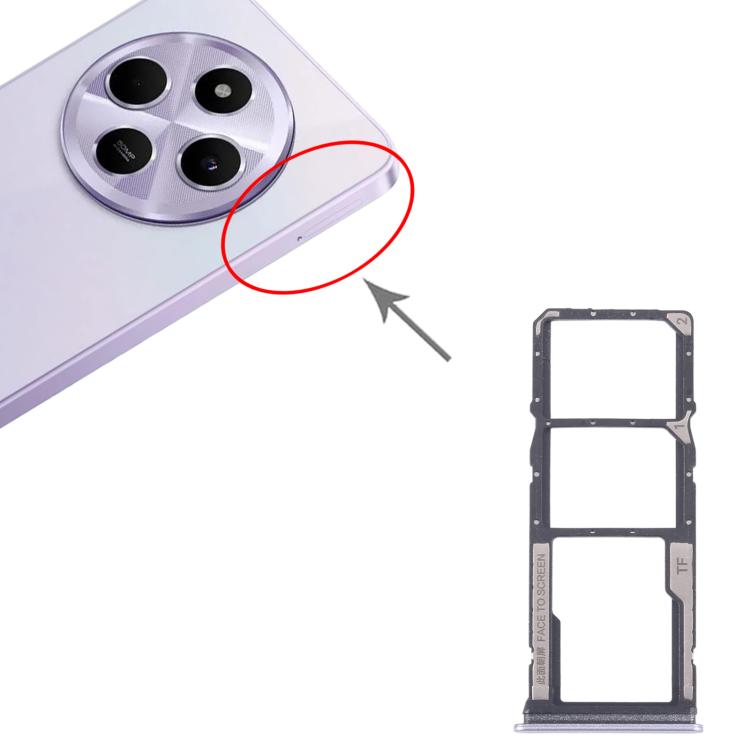 Xiaomi Redmi 14C 5G SIM Card Tray Set: 10pcs SIM & Micro SD Card Trays (Purple) - Compatible Replacement Parts