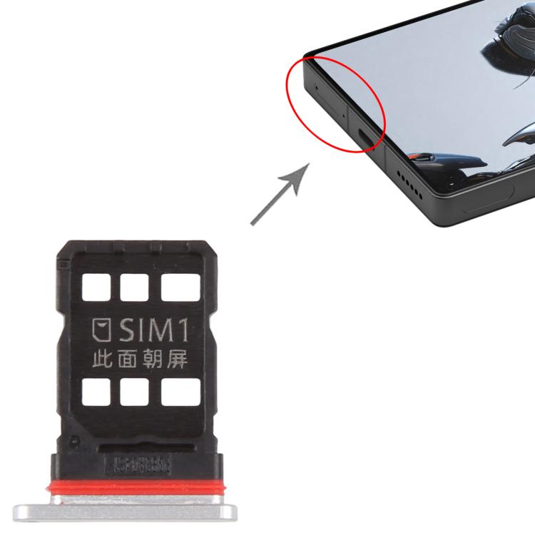 ZTE nubia RedMagic 10 Air 5G NX779J Replacement SIM Card Tray - Silver, Fully Compatible & Checked Quality
