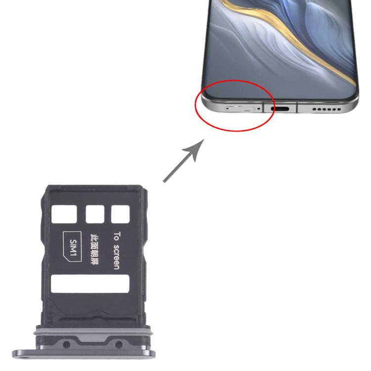 Original SIM Card Tray Set for Honor Magic6 Pro - 10pcs Replacement Tray (Black)