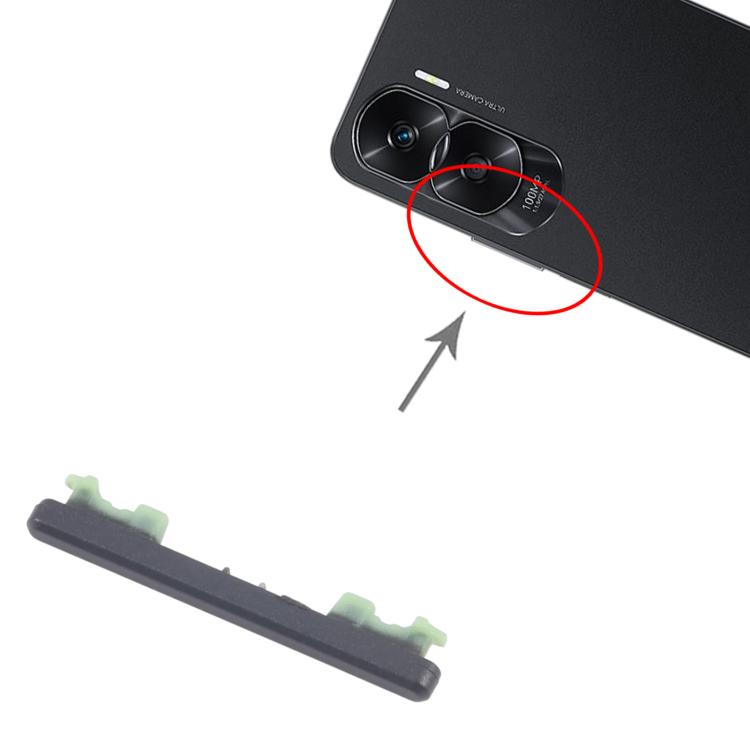 Original Volume Control Button Replacement for Honor X50i (10pcs, Black) - Fully Tested & Compatible