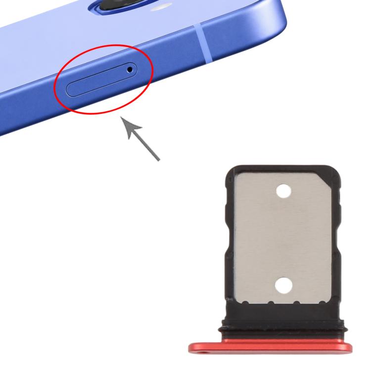 Original SIM Card Tray for Google Pixel 10a (Red) - Replacement Part, Fully Compatible, Professional Installation Recommended