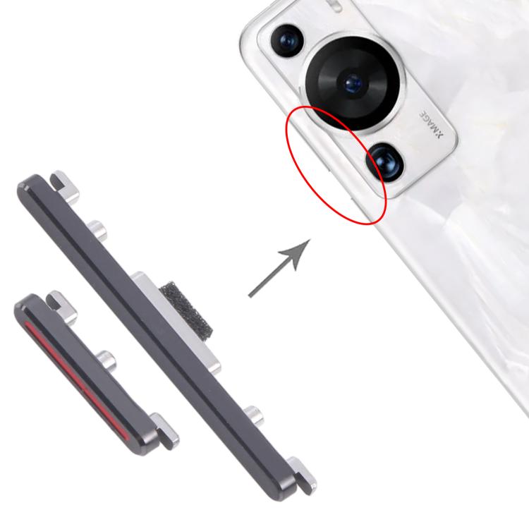 Original Power & Volume Control Button Replacement for Huawei P60 (10 Pairs, Black) - Quality Checked