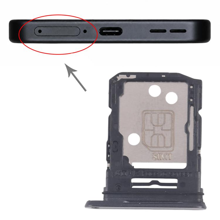 OnePlus Ace 5 Racing SIM Card Tray + Micro SD Card Tray (Black) - Replacement Part for Seamless Functionality