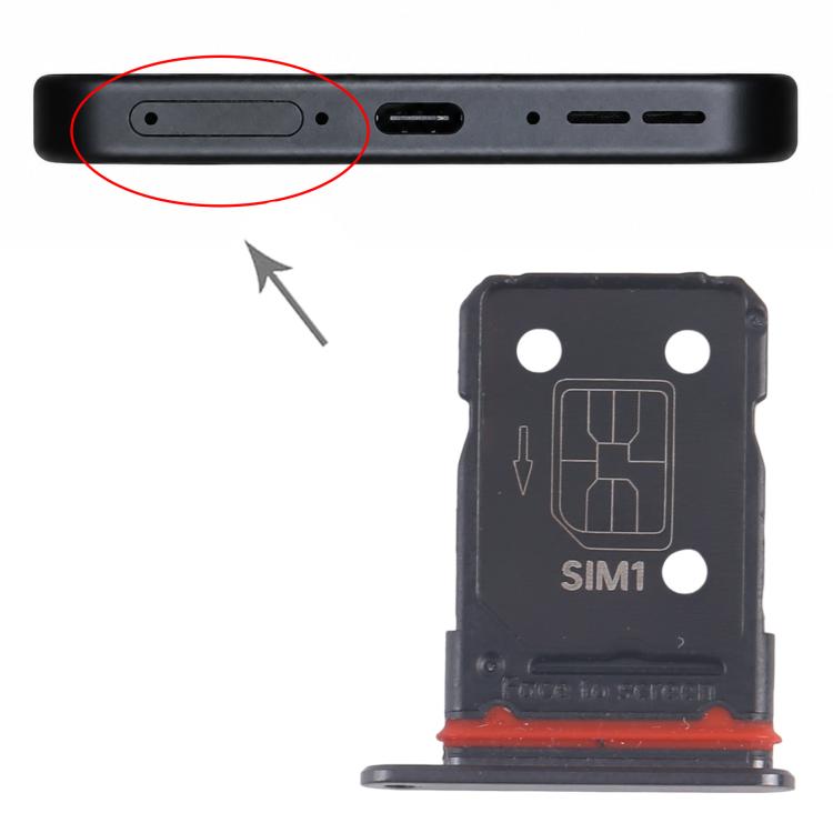 OnePlus 13 Black SIM Card Tray Replacement - Tested, Fully Compatible, Professional Installation Recommended