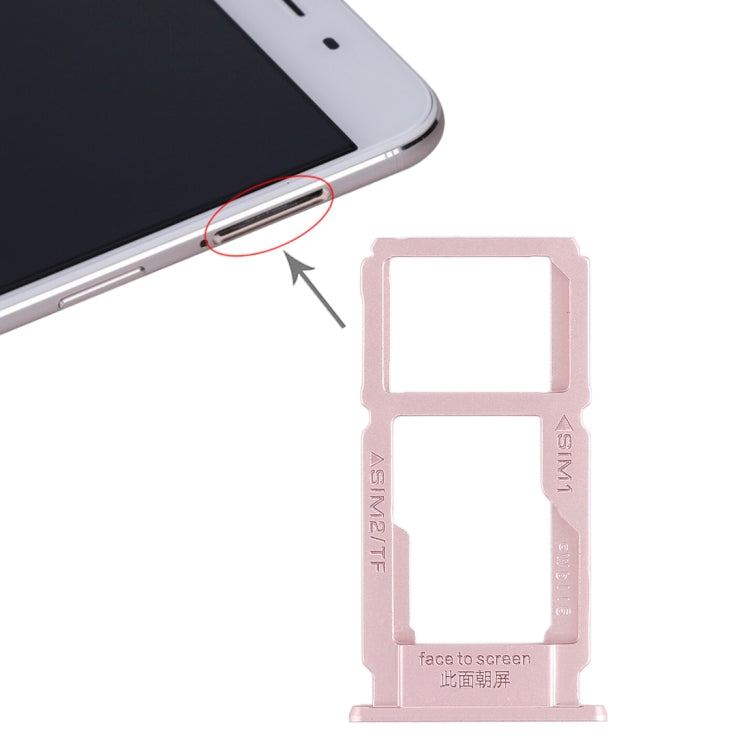 OPPO R9sk SIM Card Tray + Micro SD Card Tray Replacement (Rose Gold) - Quality Checked, Professional Installation Recommended