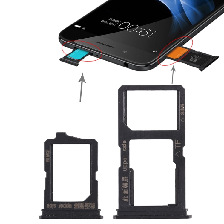 Vivo Y66 Dual SIM & Micro SD Card Tray Replacement (Black) - Ensure Optimal Functionality