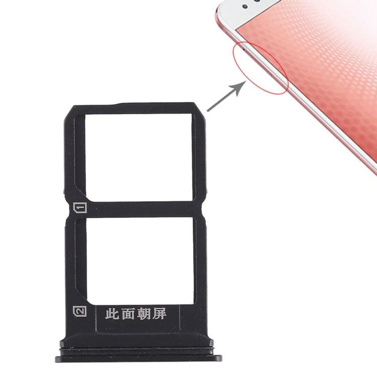 Vivo X9s Plus Dual SIM Card Tray (Black) - Replacement Part for Broken/Unusable Trays