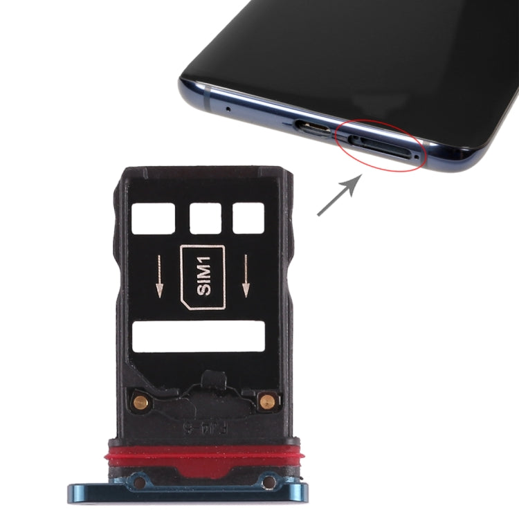 2-Pack SIM Card Tray for Huawei Mate 20 Pro (Green) - Replacement Parts, Professionally Checked
