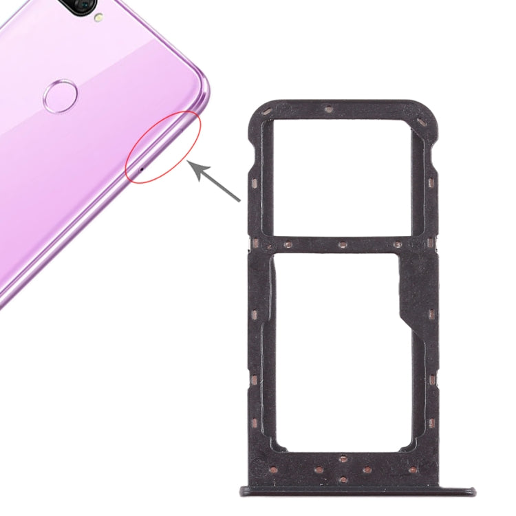 SIM Card Tray / Micro SD Card Tray for Huawei Honor 9i - Replacement Part (Black)