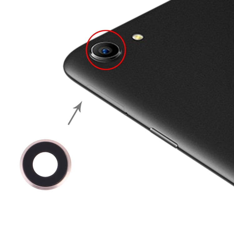 10pcs Gold Camera Lens Cover Replacement for OPPO A83 / A1 - High-Quality, Checked Condition