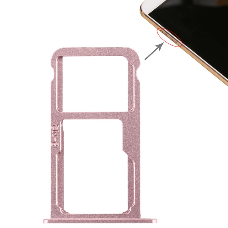 Huawei G9 Plus SIM Card Tray & Micro SD Card Tray Replacement - Pink, Compatible with Huawei G9 Plus