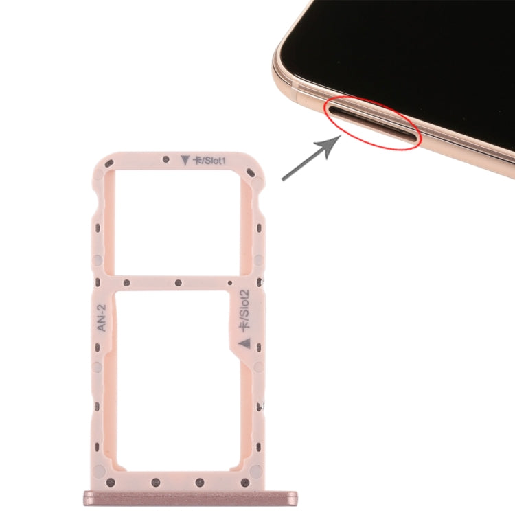 Pink SIM Card Tray & Micro SD Card Tray for Huawei P20 Lite / Nova 3e - Replacement Part