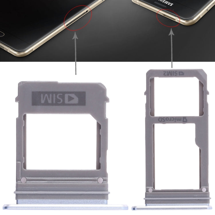 Samsung Galaxy A5/A7 (2017) Dual SIM & Micro SD Card Tray Replacement (Blue) - Compatible A520/A720
