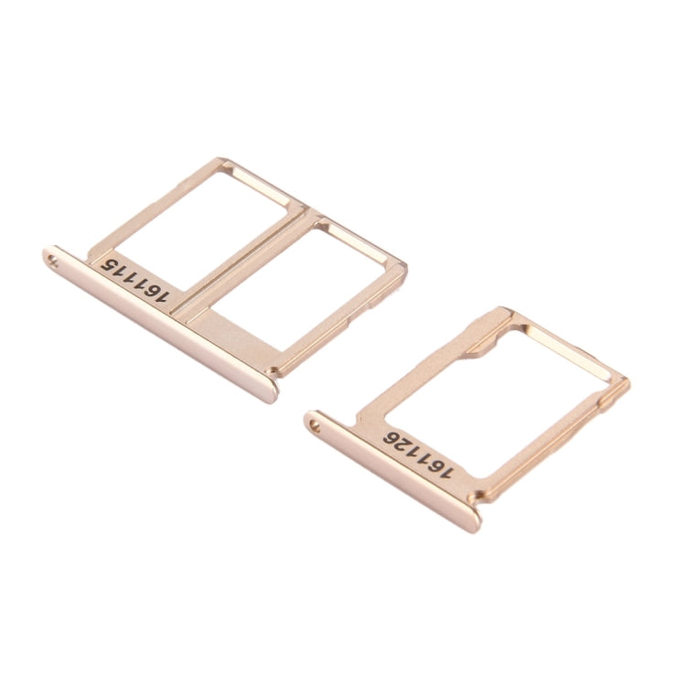 Gold SIM Card Tray & Micro SD Card Tray for Samsung Galaxy C9 Pro / C9000 - High Quality Replacement