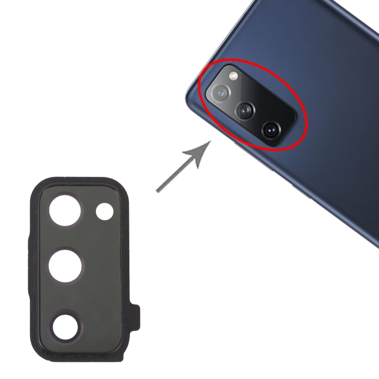 Replacement Camera Lens Cover for Samsung Galaxy S20 FE (5G) - Black, Perfect Fit & Quality Checked