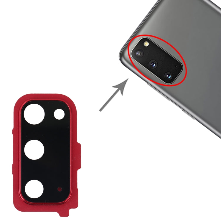 Replacement Camera Lens Cover for Samsung Galaxy S20 - Red, Compatible & Professionally Checked