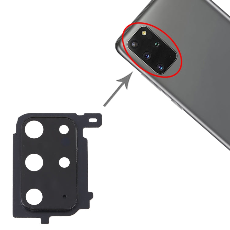 Samsung Galaxy S20+ Camera Lens Cover Replacement (Black) - Professionally Checked, Perfect Fit