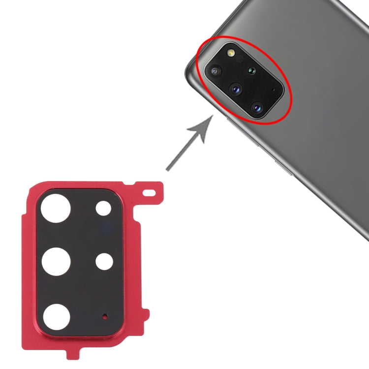 Samsung Galaxy S20+ Replacement Camera Lens Cover (Red) - Perfect Fit, Quality Checked