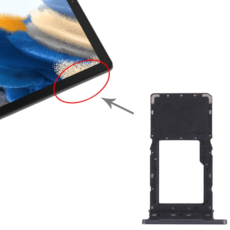 Grey Micro SD Card & SIM Card Tray for Samsung Galaxy Tab A8 10.5 (2021) SM-X200/X205 - Replacement Part