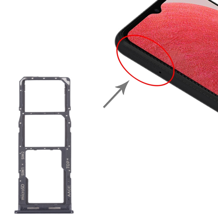 Samsung Galaxy A13 SM-A135 Original SIM Card Tray + Micro SD Card Tray (Black) - Replacement Parts