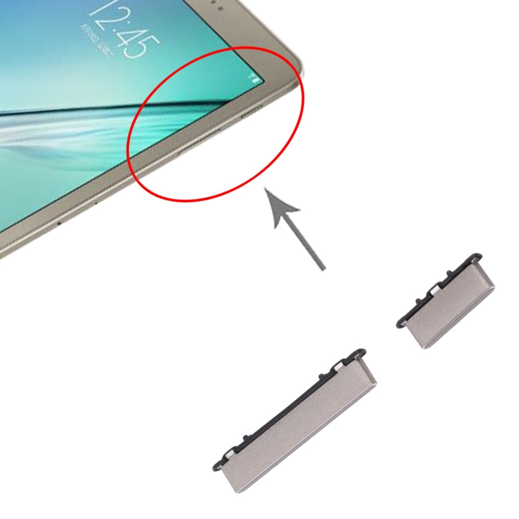 Gold Power and Volume Control Button Replacement for Samsung Galaxy Tab S2 9.7 (SM-T810/T813/T815/T817/T819)