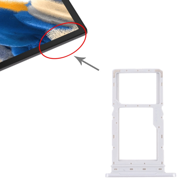 Samsung Galaxy Tab A8 10.5 (2021) SM-X200/X205 SIM & Micro SD Card Tray Replacement (White)