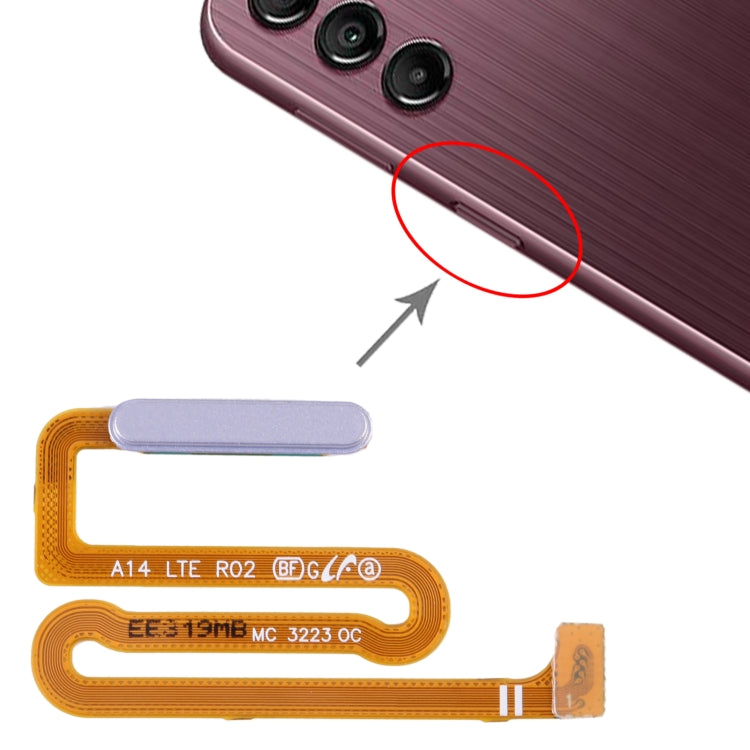 Original Fingerprint Sensor Flex Cable for Samsung Galaxy A14 SM-A145F (Silver) - Replacement Part
