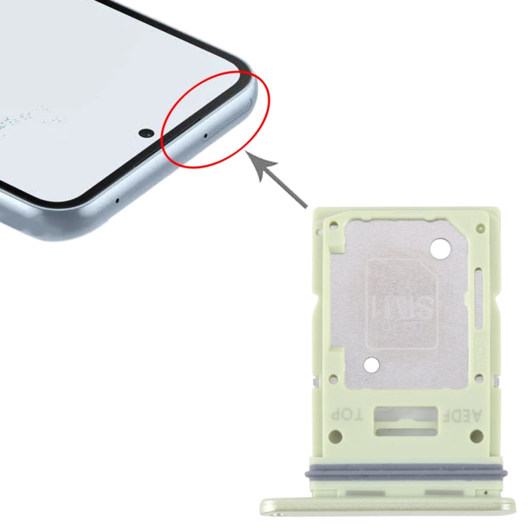 Original SIM Card Tray + Micro SD Card Tray for Samsung Galaxy A54 SM-A546 (Green) - Replacement Part
