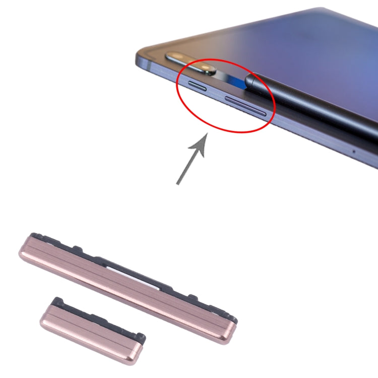 Original Power & Volume Control Button Replacement for Samsung Galaxy Tab S7+ SM-T970/T976 (Bronze)