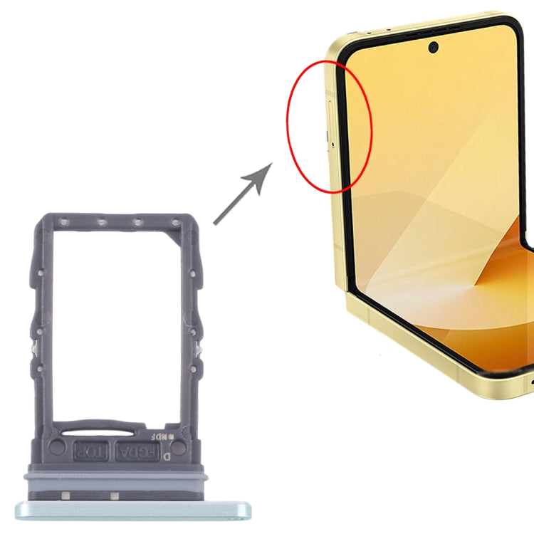 Original SIM Card Tray for Samsung Galaxy Z Flip6 (SM-F741B) - Green Replacement Part