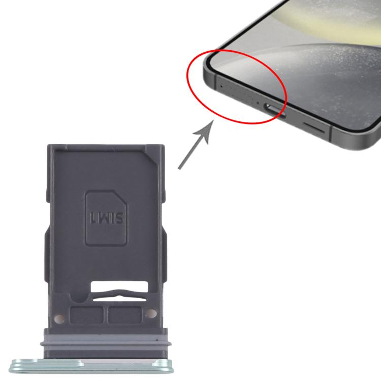 Original Green SIM Card Tray for Samsung Galaxy S25 / S25+ (SM-S931B/S936B) - Replacement Part