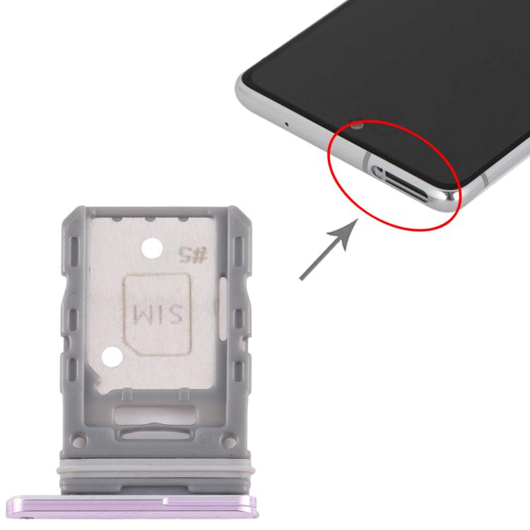 Original Pink SIM Card Tray for Samsung Galaxy S20 FE (SM-G780F) - Replacement Part, Professionally Tested