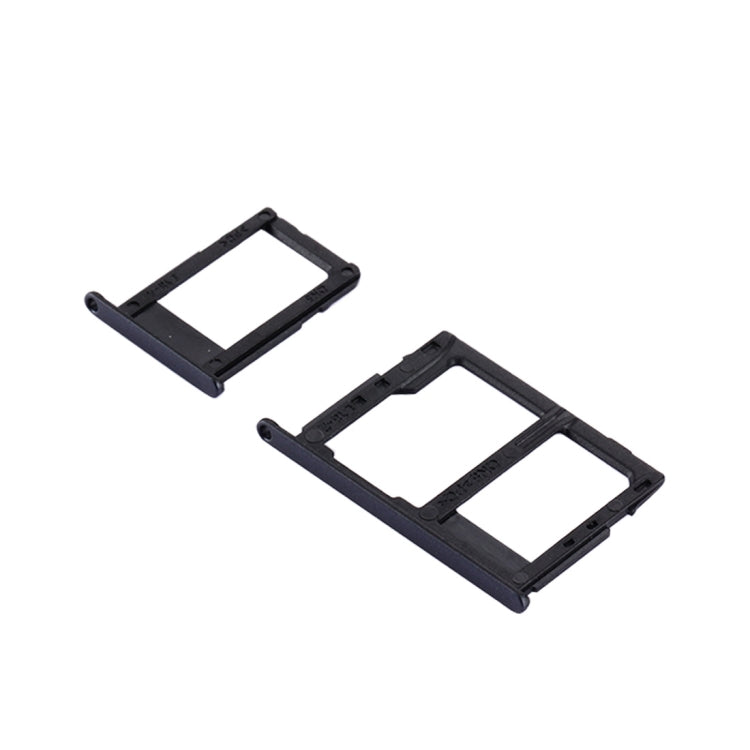 Black SIM Card Tray + Micro SD Tray for Samsung Galaxy J5 Prime (G570) & J7 Prime (G610) - High Quality Replacement