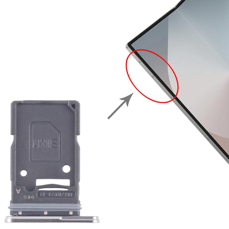 Original SIM Card Tray for Samsung Galaxy Z Fold7 (SM-F966U) - Replacement Part (Silver)