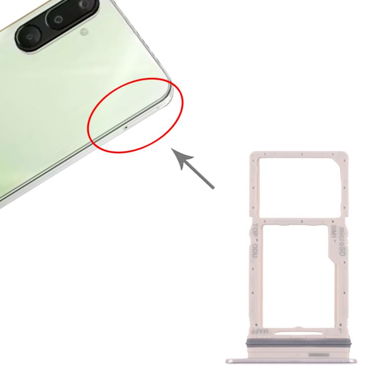 Original Gold SIM & Micro SD Card Tray for Samsung Galaxy M16 SM-M166P - 10pcs Replacement Set
