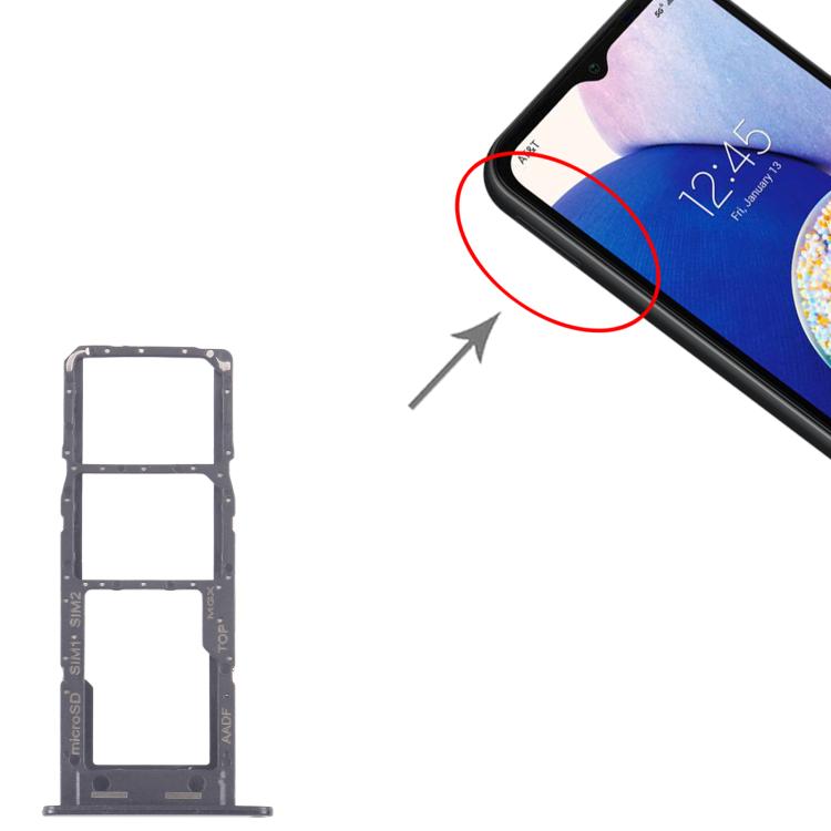 Original SIM Card Tray Set for Samsung Galaxy A14 5G SM-A146B - 10pcs (Black) Including Micro SD Tray