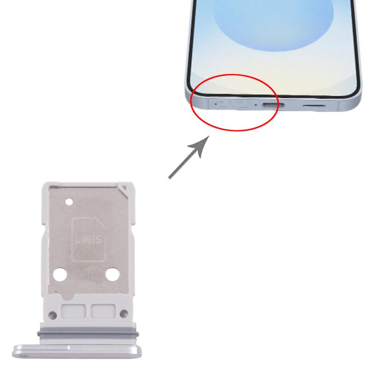 Original SIM Card Tray for Samsung Galaxy S25 SM-S931B (White) - Replacement Part for Broken Trays